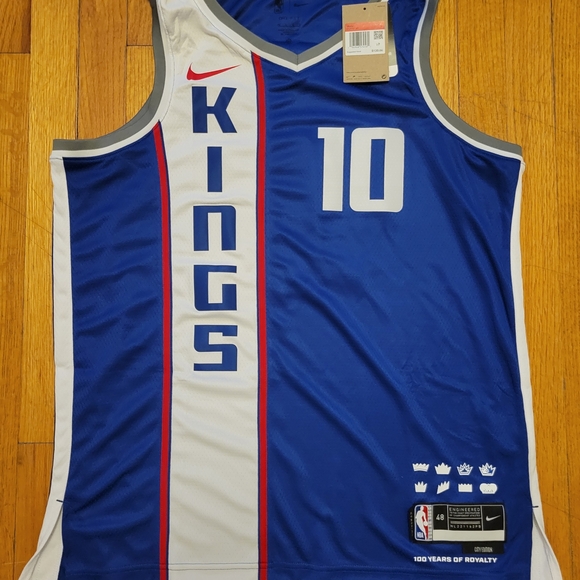 Nike Blue and Gray Basketball Jersey - Picture 2 of 4